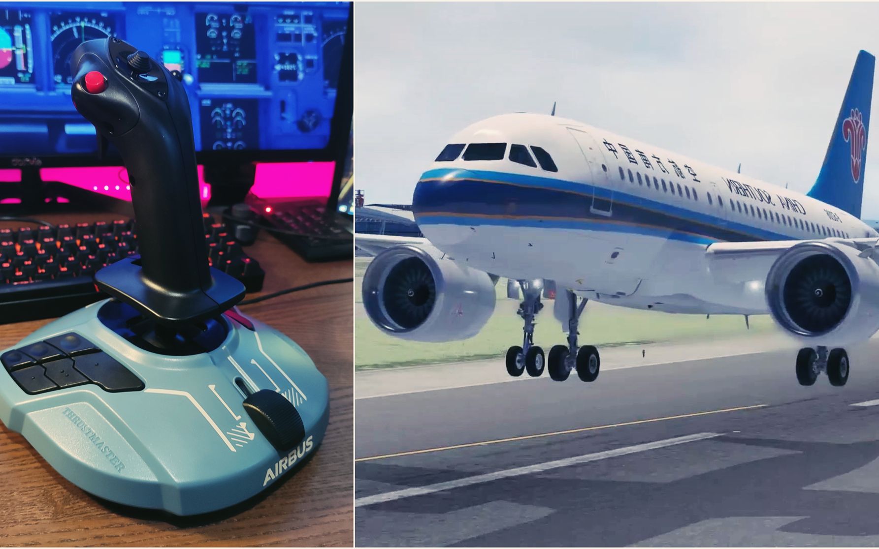 最新飞行外设599元的图马思特tca空客官方授权侧杆开箱与测评