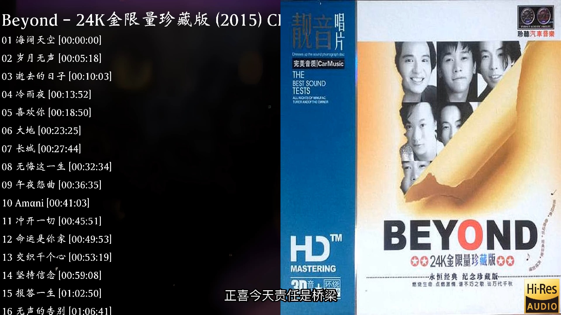 [图]Beyond - 24K金限量珍藏版 (2015) CD1 [FLAC]