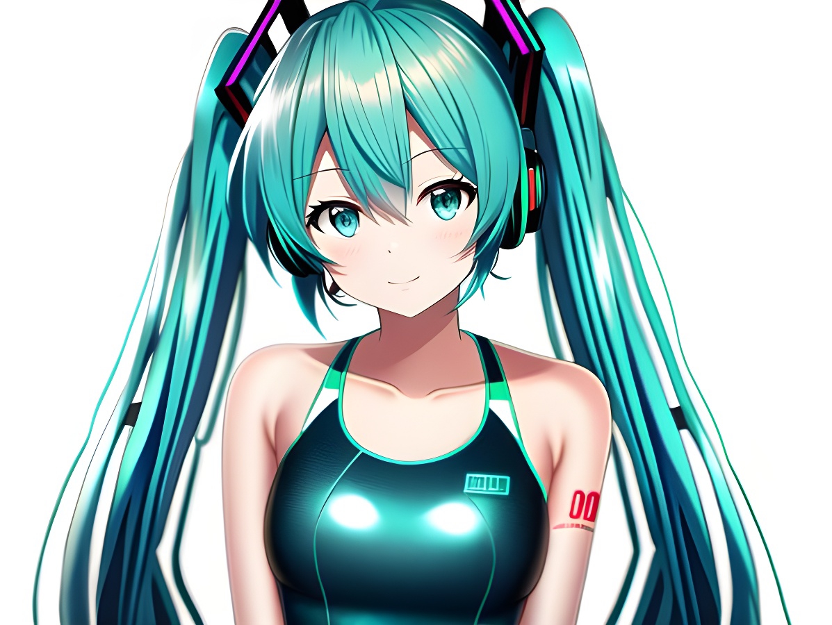 【ai绘画】泳装的miku,公主殿下!