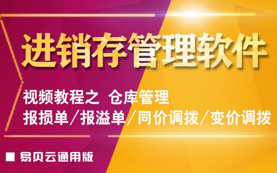 12.进销存软件仓库管理(报损单、报溢单、同价调拨、变价调拨)哔哩哔哩bilibili