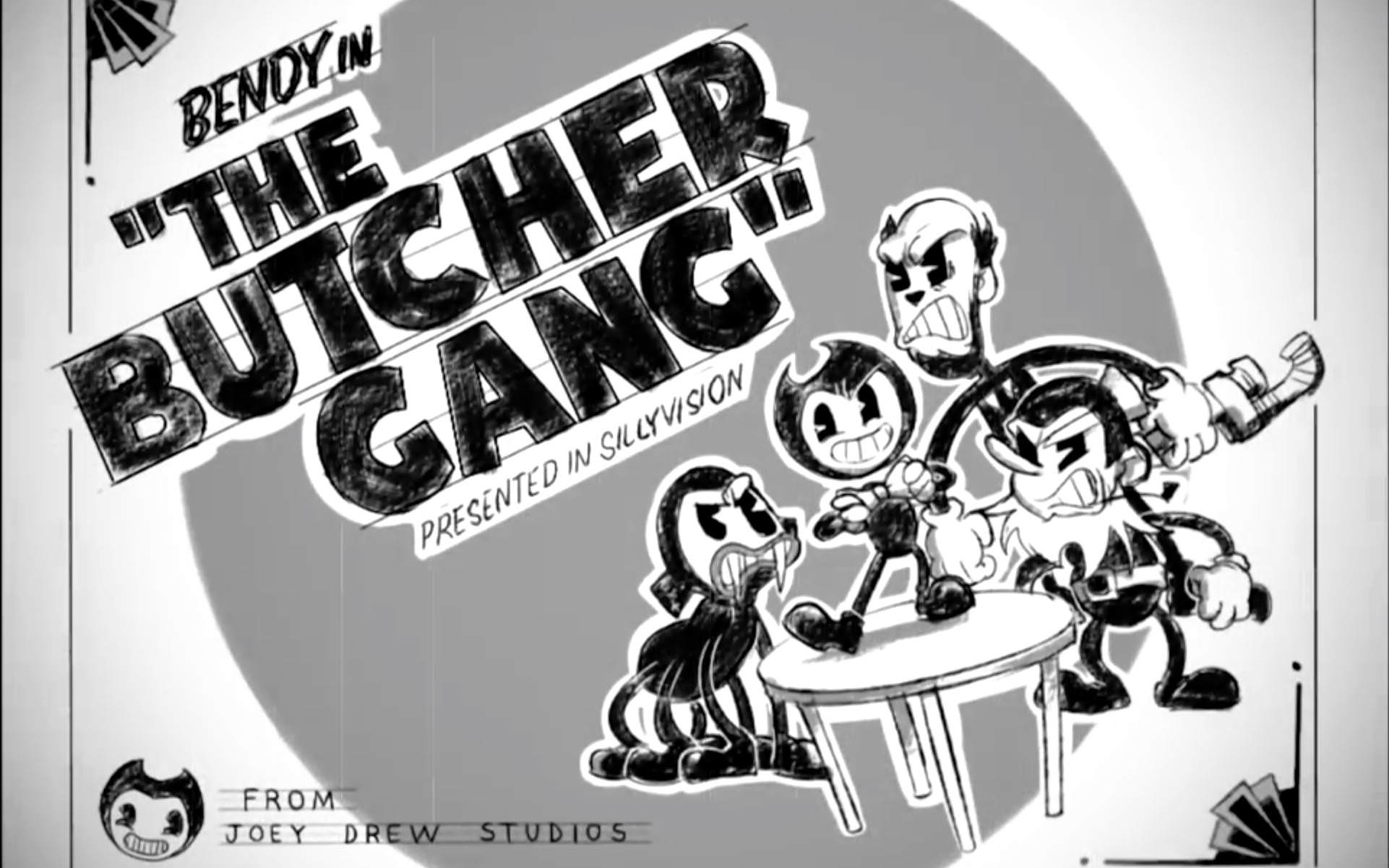 [图]【BATIM】BENDY in - THE BUTCHER GANG! 班迪在屠帮！ 粉丝自制故事板同人动画