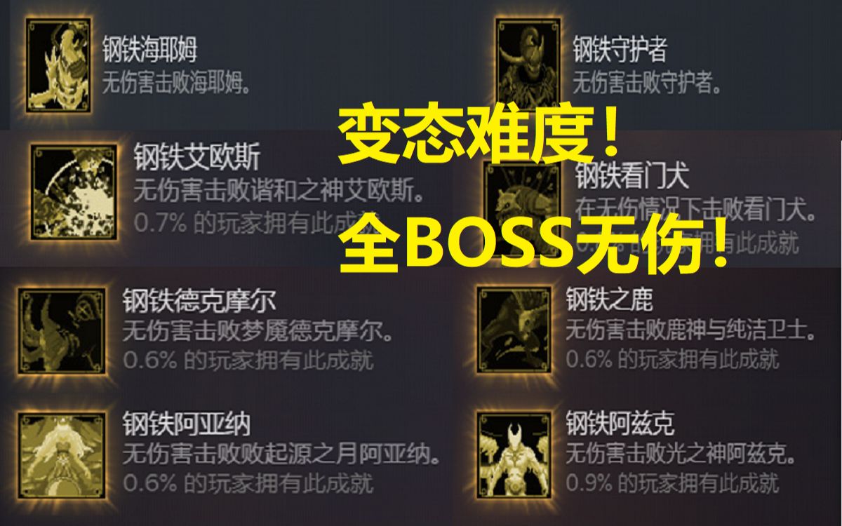 [图]【上古之魂】不足1%玩家达成的8大成就！全BOSS无伤演示！