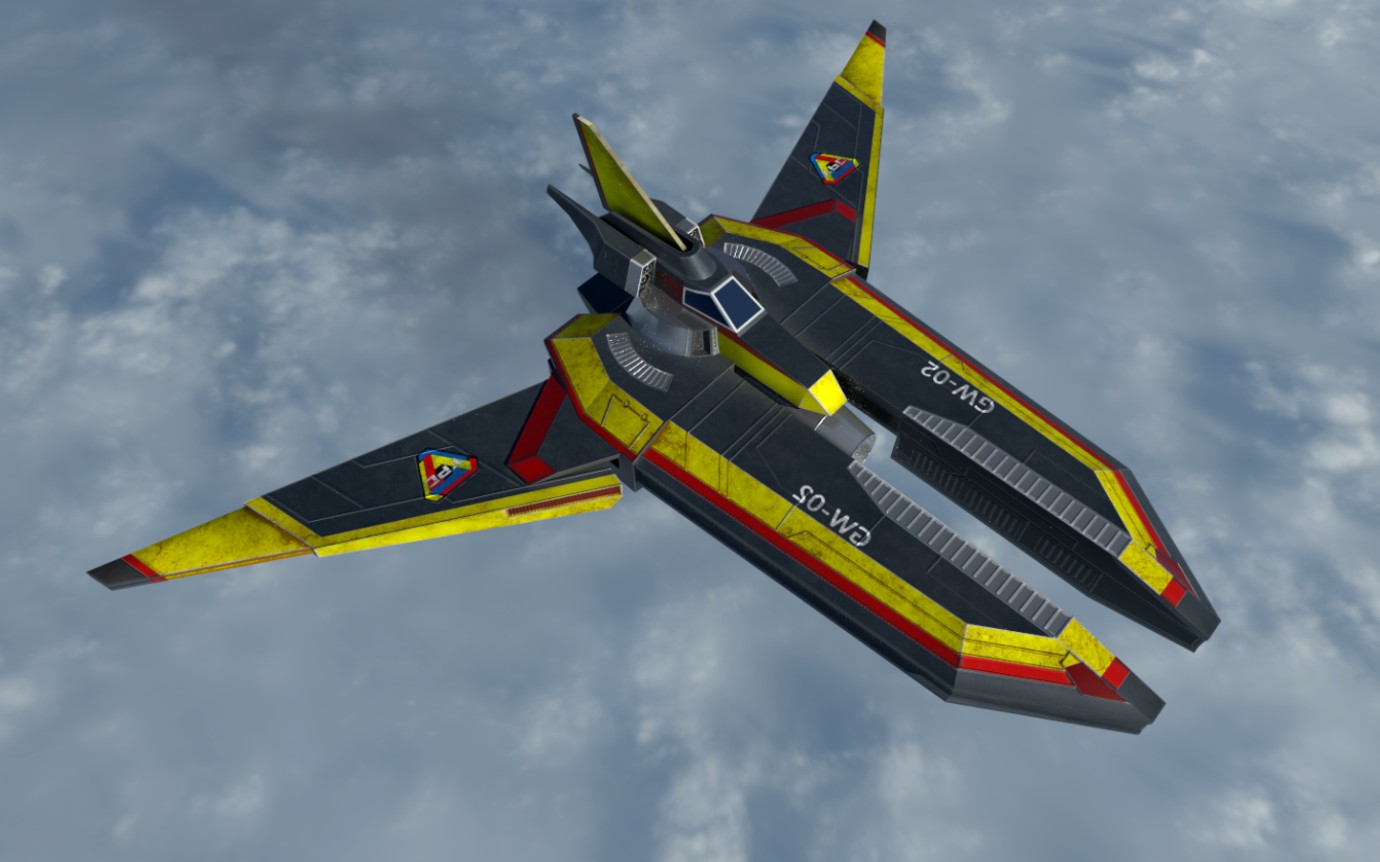 我做了飞燕二号次世代模型加简单动画