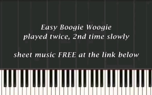 [图]Boogie Woogie Piano钢琴/键盘入门教学示范！附谱例！