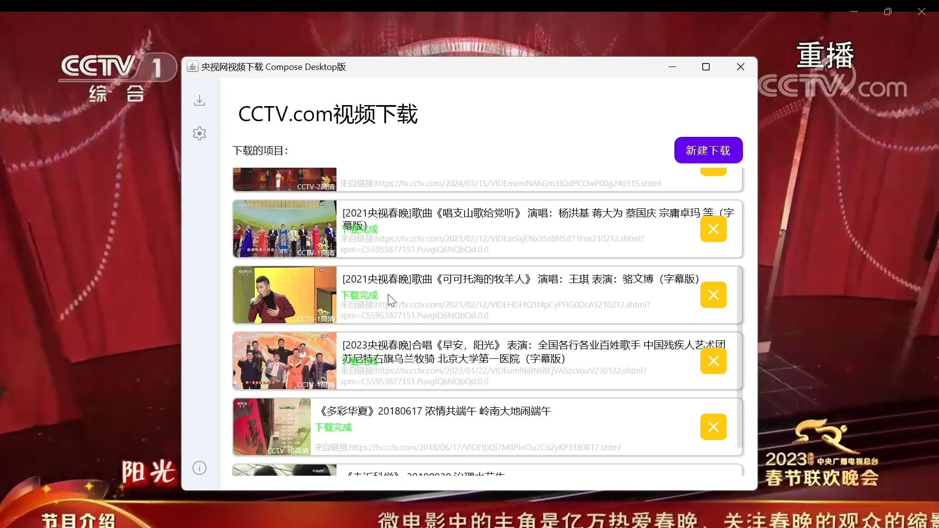 自制央视网下载器下载CCTV视频演示哔哩哔哩bilibili