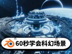 Download Video: 【blender】 60 秒学会制作科幻场景❗❗（附工程）