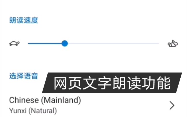 edge浏览器网页文字朗读功能,文字转语音,多语种多方言可调语速哔哩哔哩bilibili