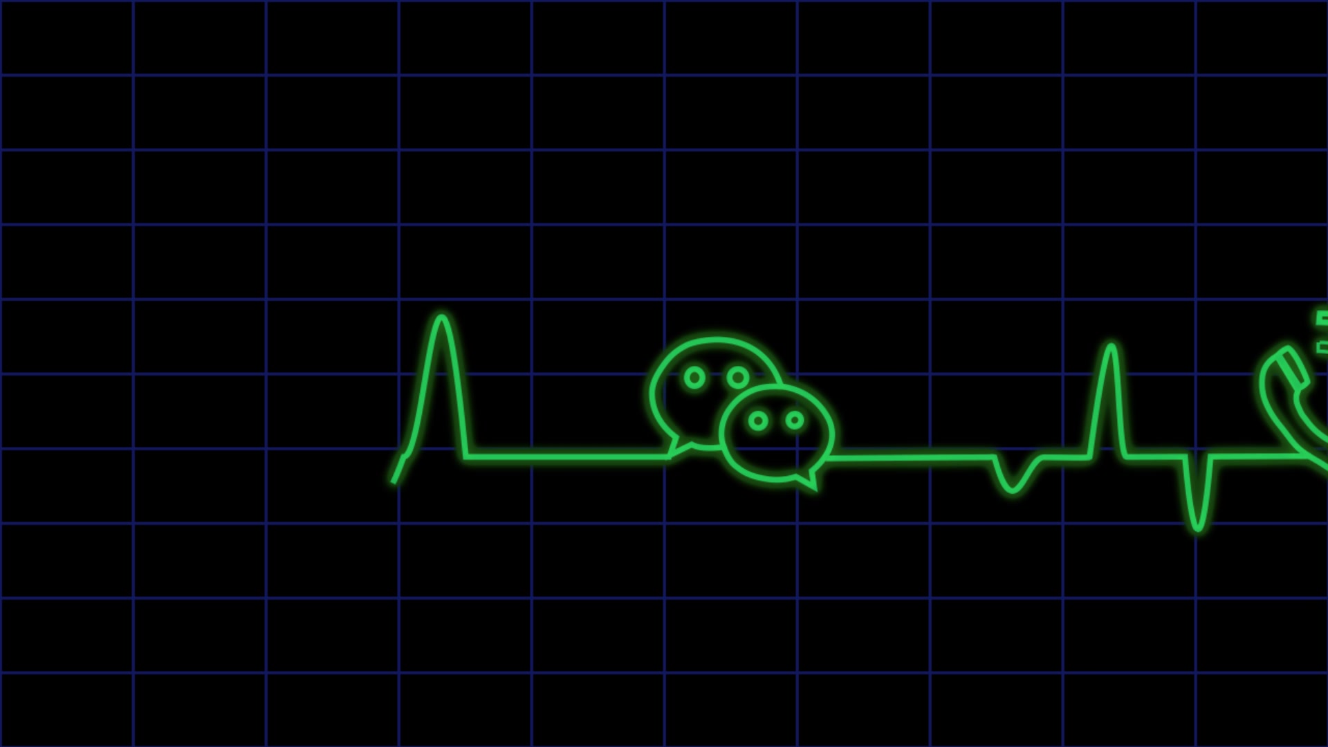 交通安全创意动画心电图