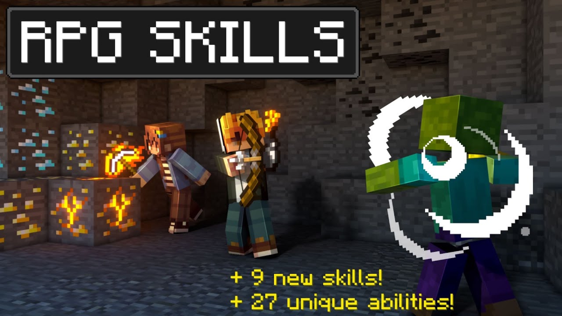 [免费下载]RPG 技能我的世界插件市场包免费下载Minecraft Marketplace RPG Skills AddOn我的世界演示