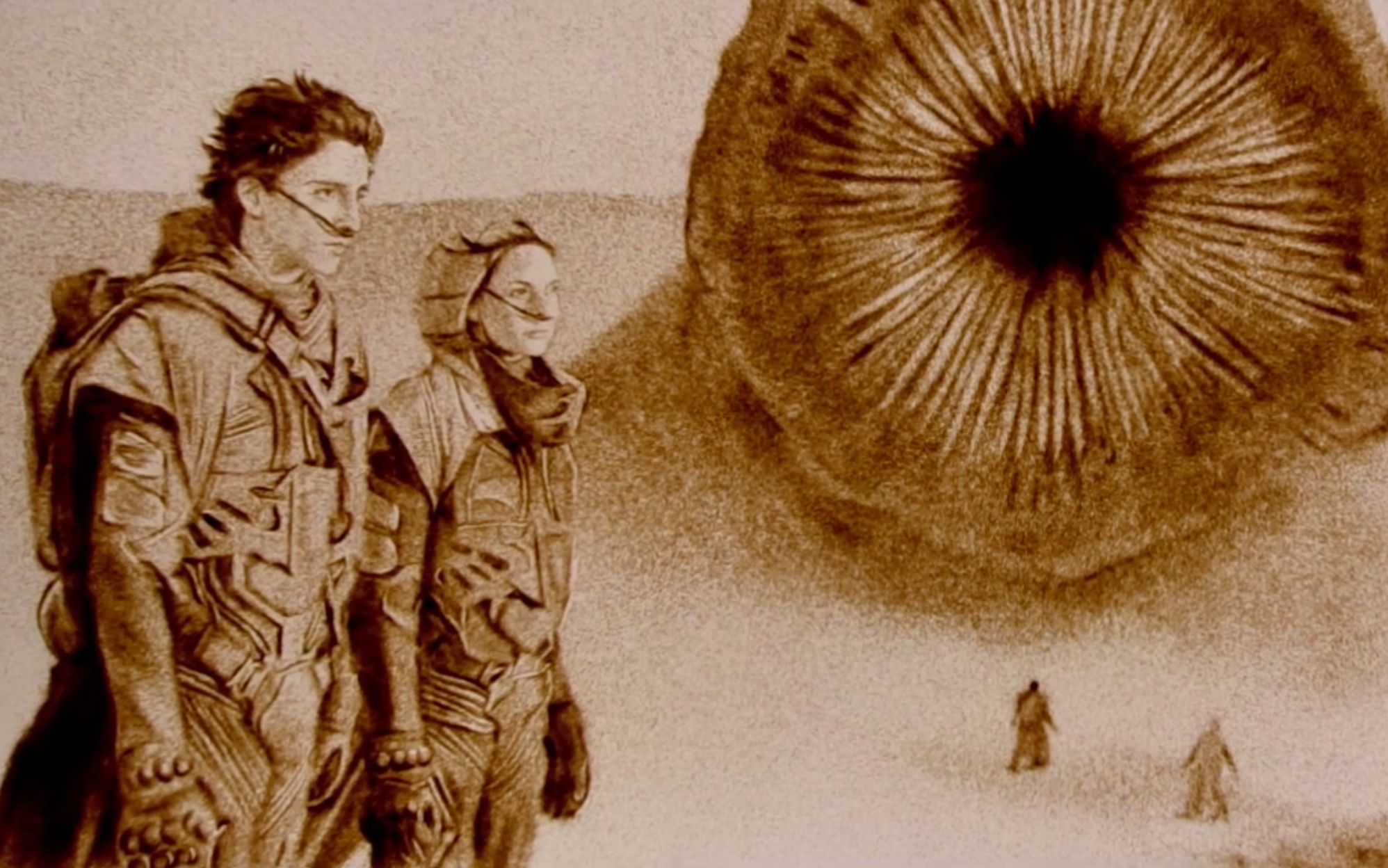 科幻电影《沙丘》沙画版沙虫预告震撼曝光!