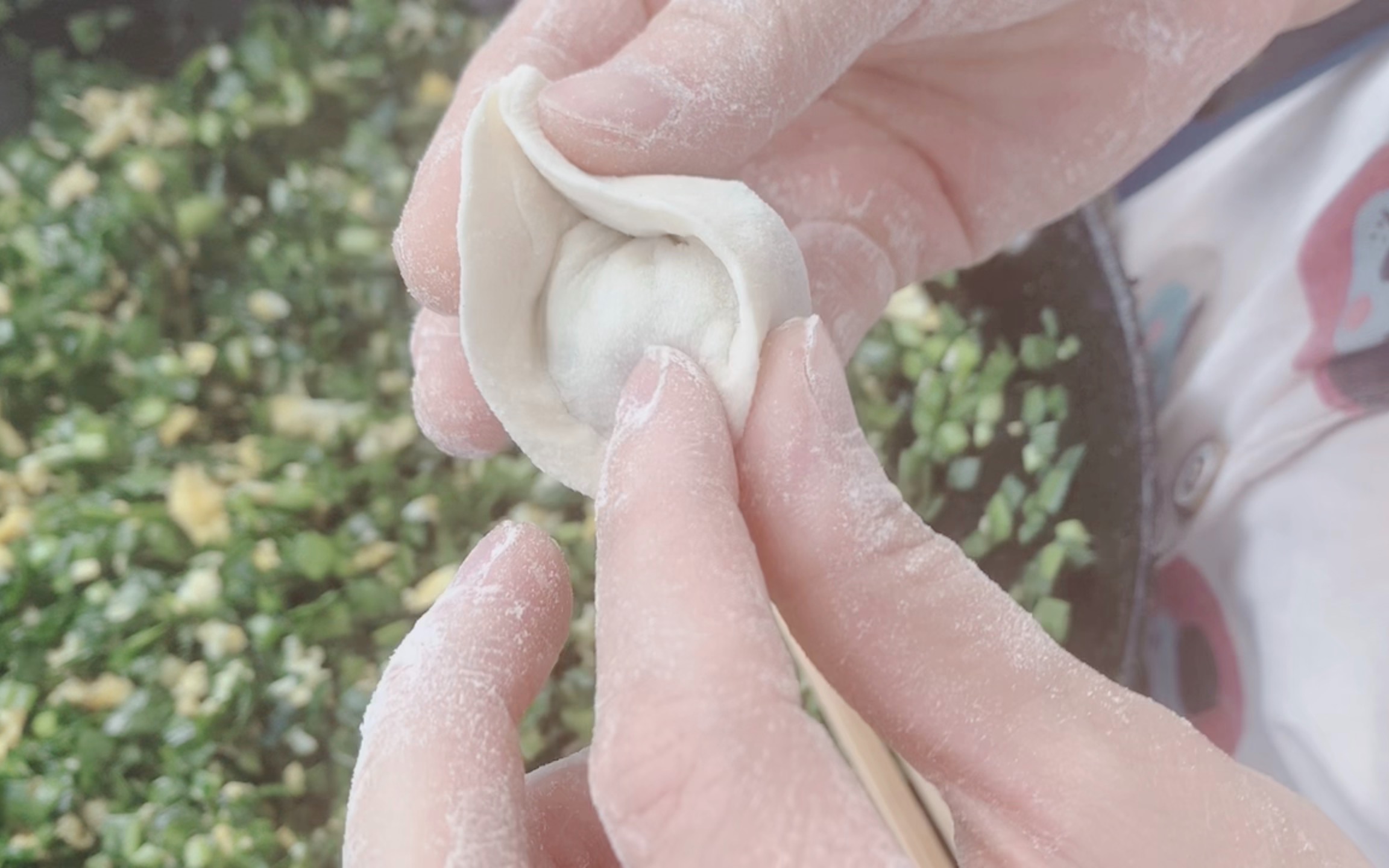 简单可爱的鸳鸯饺子包法,一看就会,下次包饺子一定要试试