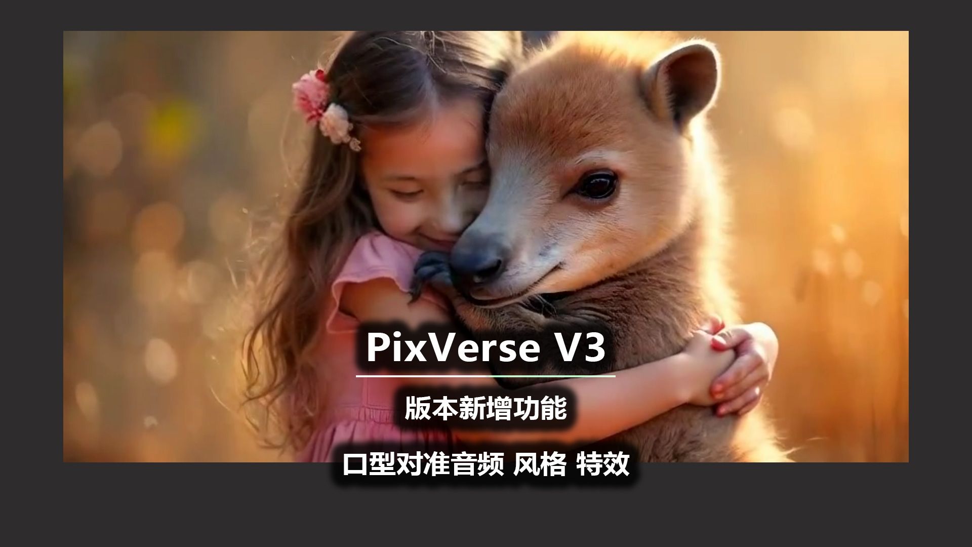 PixVerse V3 版本新增功能 口型对准音频 风格 特效哔哩哔哩bilibili