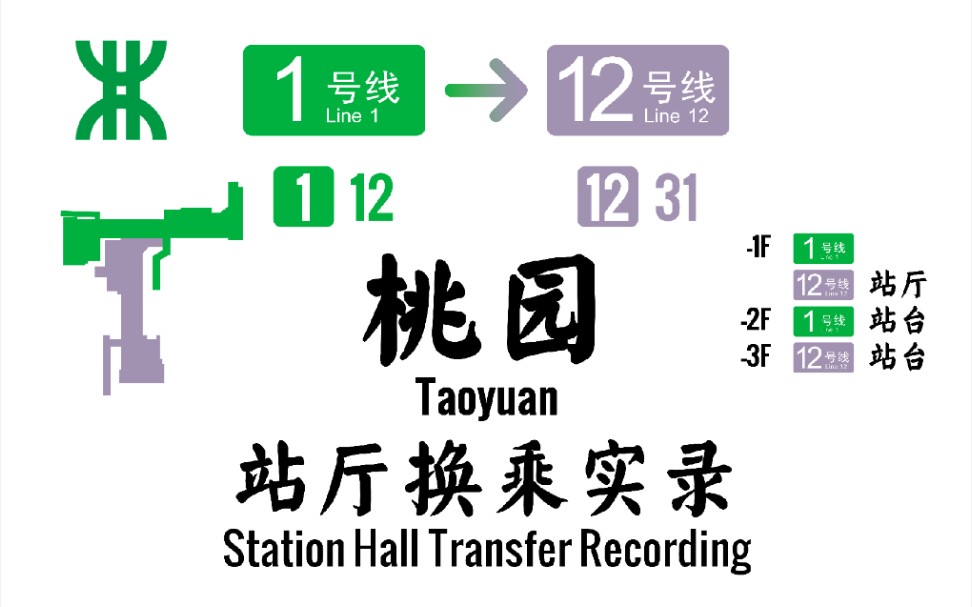 [深圳地铁] 桃园站 1号线12号线 换乘实录哔哩哔哩bilibili