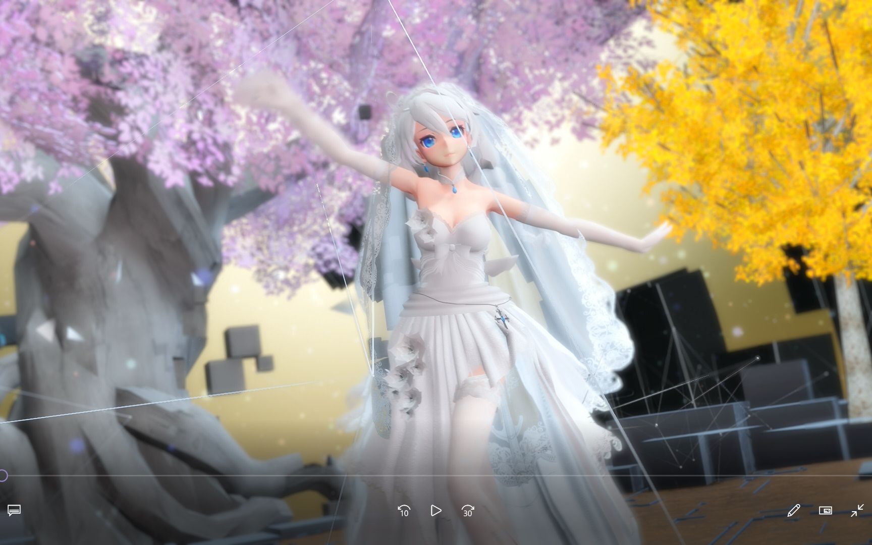 崩坏3mmd琪亚娜婚纱cutemedleyidolsounds琪亚娜好可爱是不是