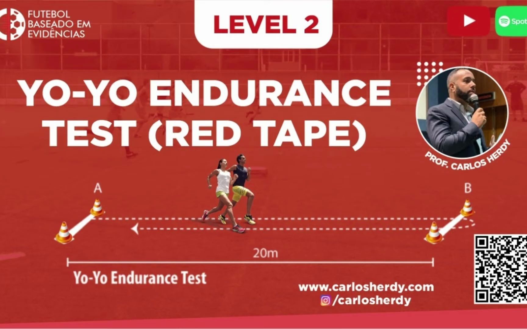 YOYO 耐力测试 Level 02 (20m)  Yo Yo endurance test red tape level2哔哩哔哩bilibili