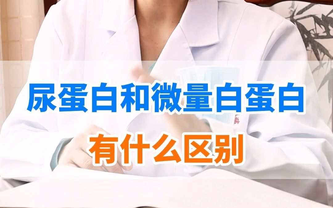 尿蛋白和微量白蛋白有什么区别?哔哩哔哩bilibili