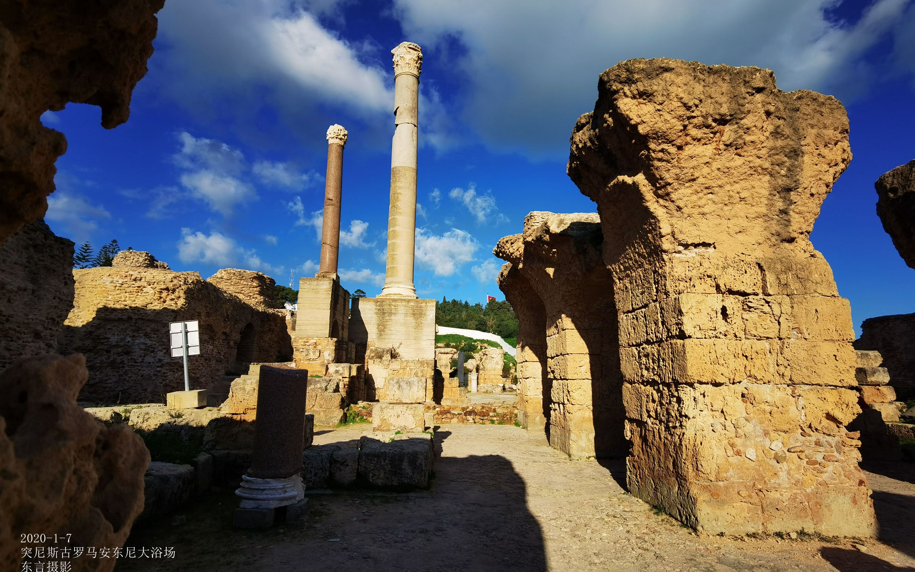 2020年1月7日 北非突尼斯古城哈玛玛特麦迪那-腓尼基人迦太基遗址-古