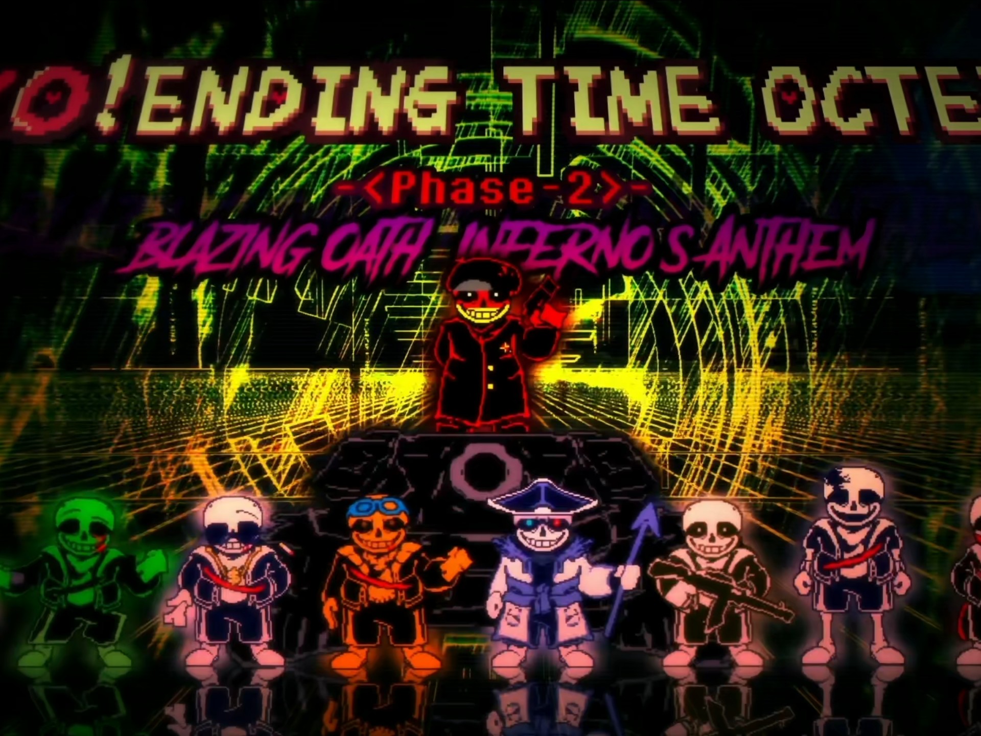非官方完整【KO！Ending Time Octet/劣者！八重终结】Phase 2 Blazing Oath: Inferno's Anthem [炽血焚歌]