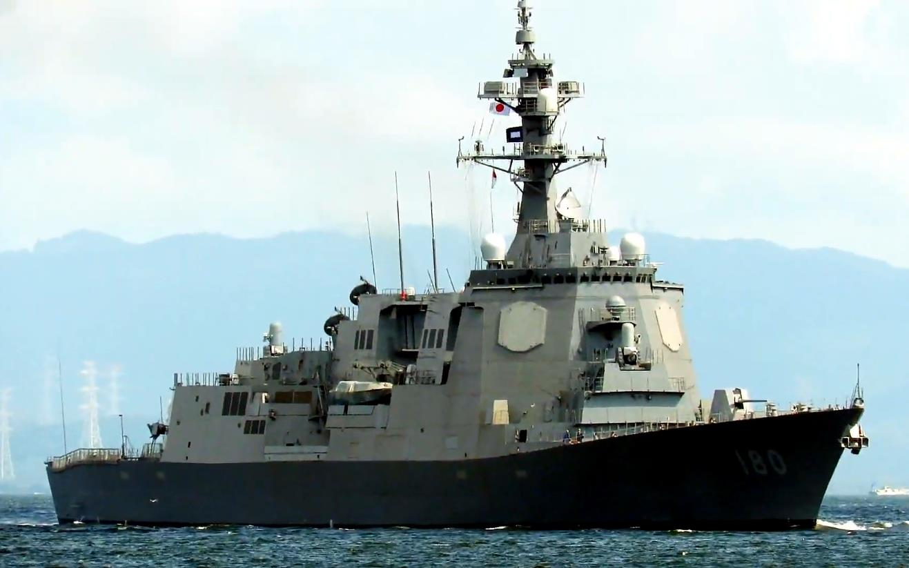 jmu矶子船厂摩耶级驱逐舰羽黑号ddg180第三次海试返航2020828