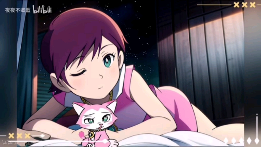 今天咱们简单的回顾一下"夜夜不卿藍"视频中的美夜子