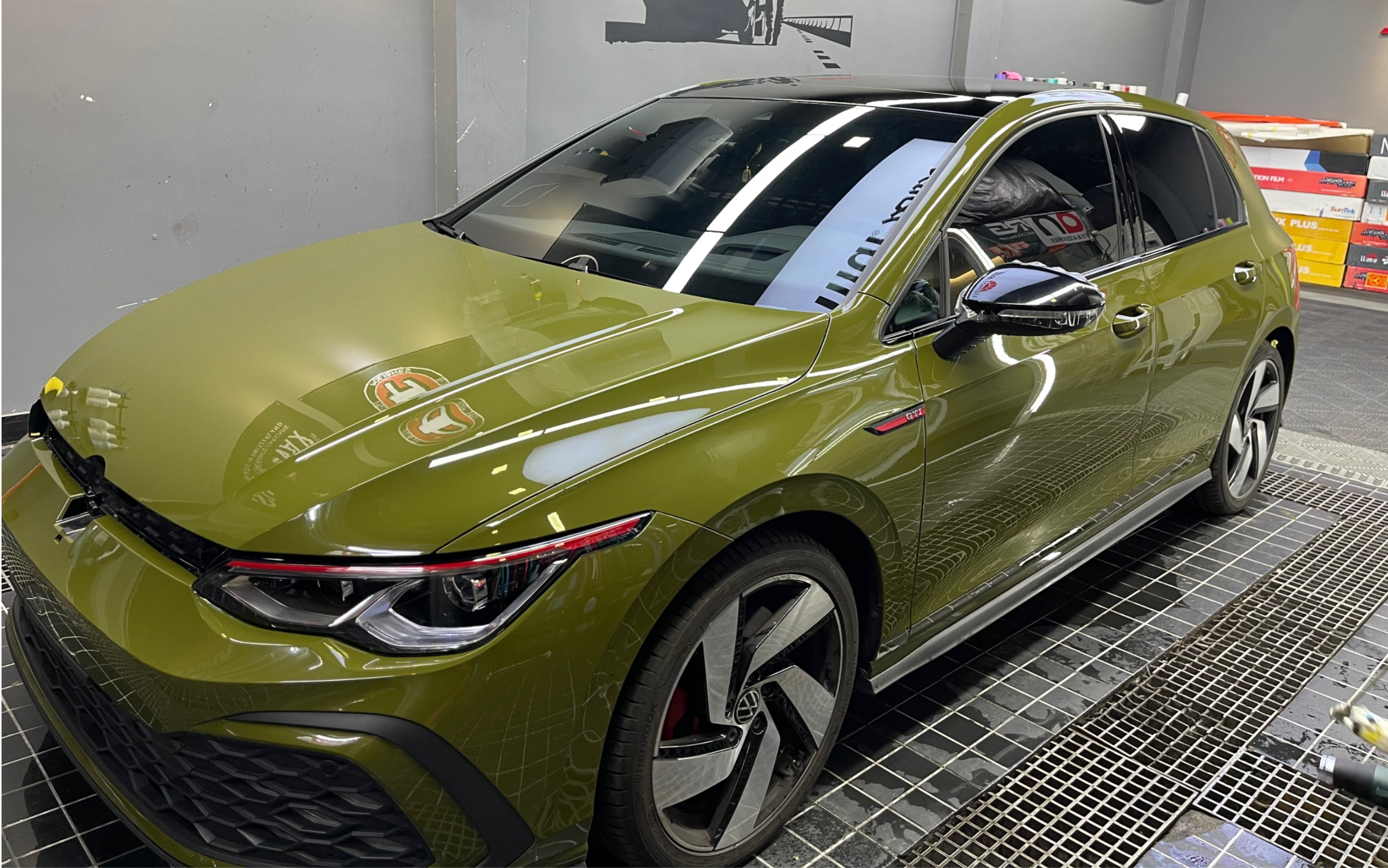 gti改色,战斗绿,这颜色很帅_哔哩哔哩_bilibili