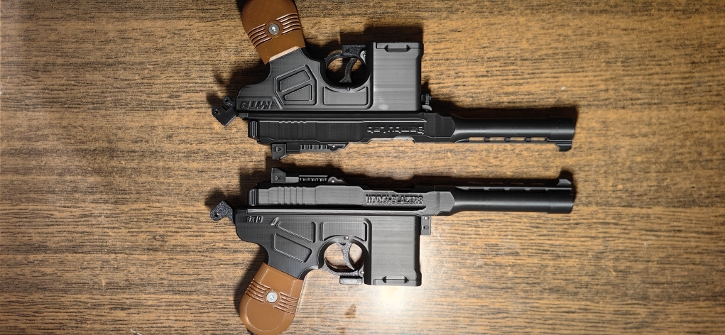 3d打印无明业火不可发射抛壳毛瑟模型mt9双枪李向阳