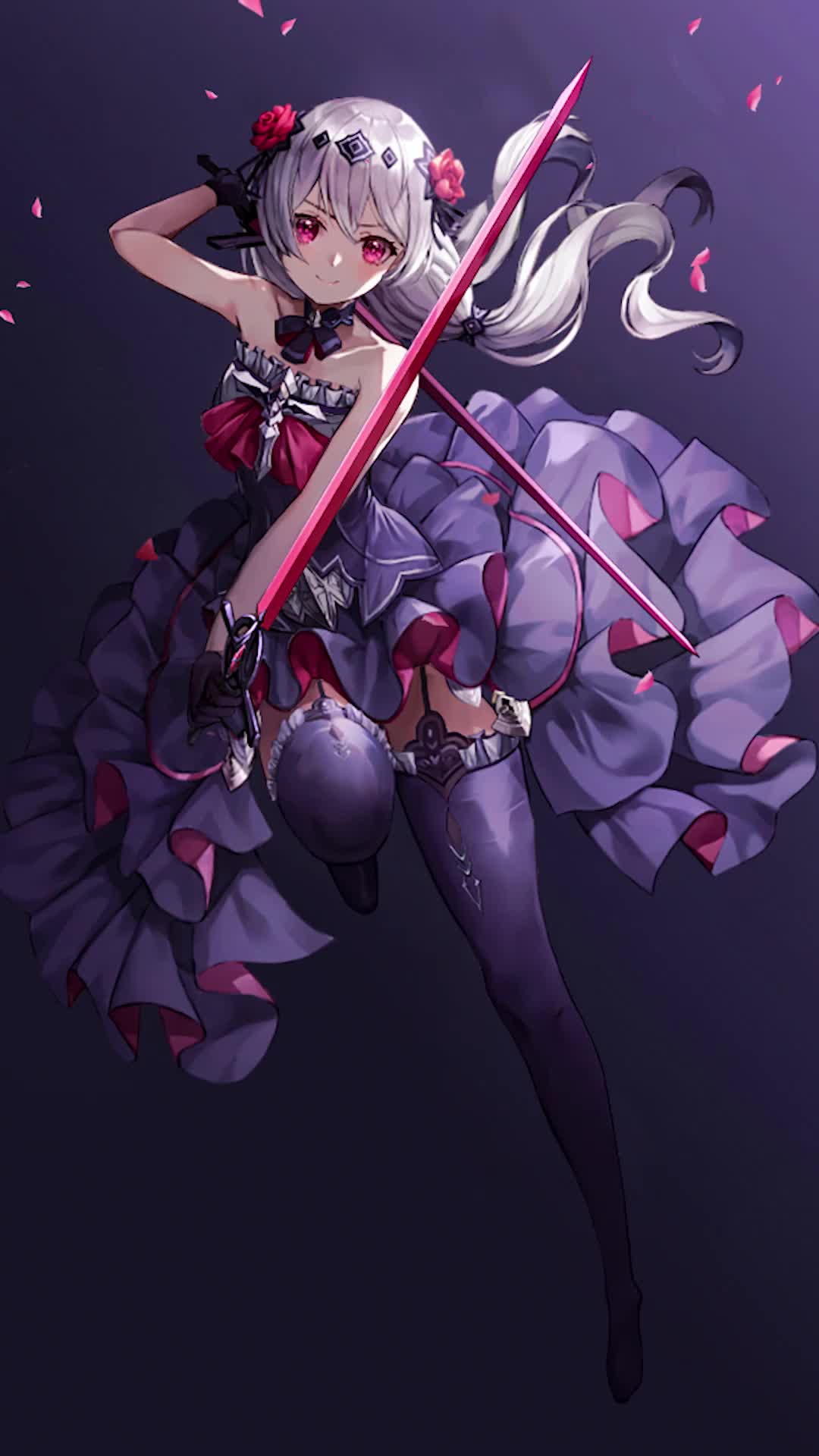 月下初拥手机动态壁纸分享