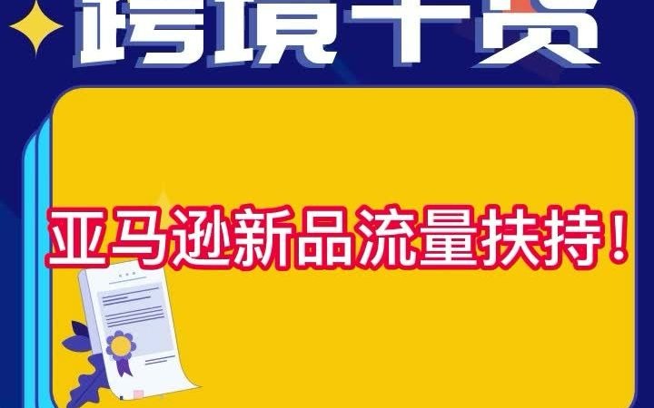 跨境电商亚马逊新品流量扶持!哔哩哔哩bilibili