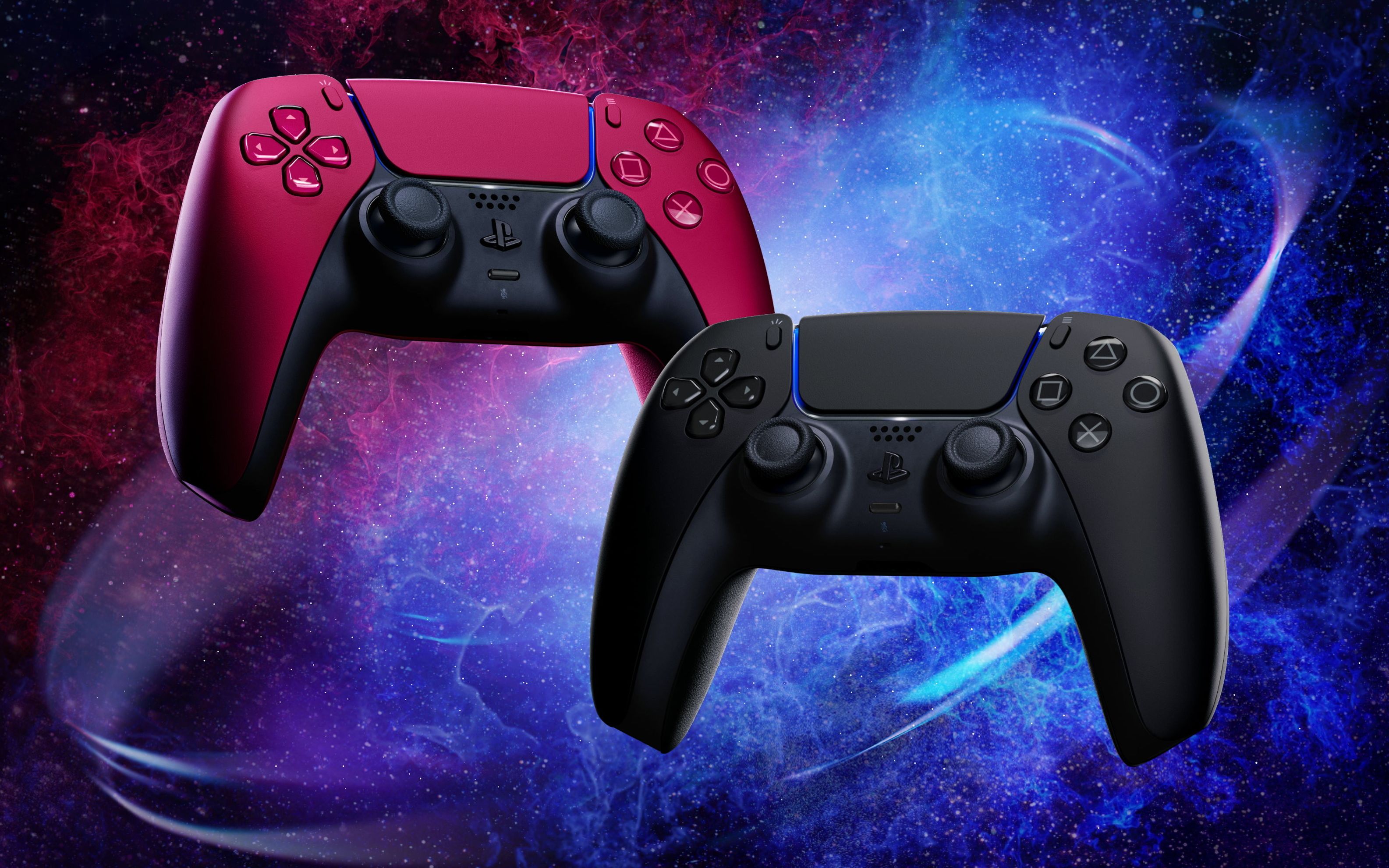 ps5 dualsense手柄新配色:午夜黑,星尘红,6月10日发售