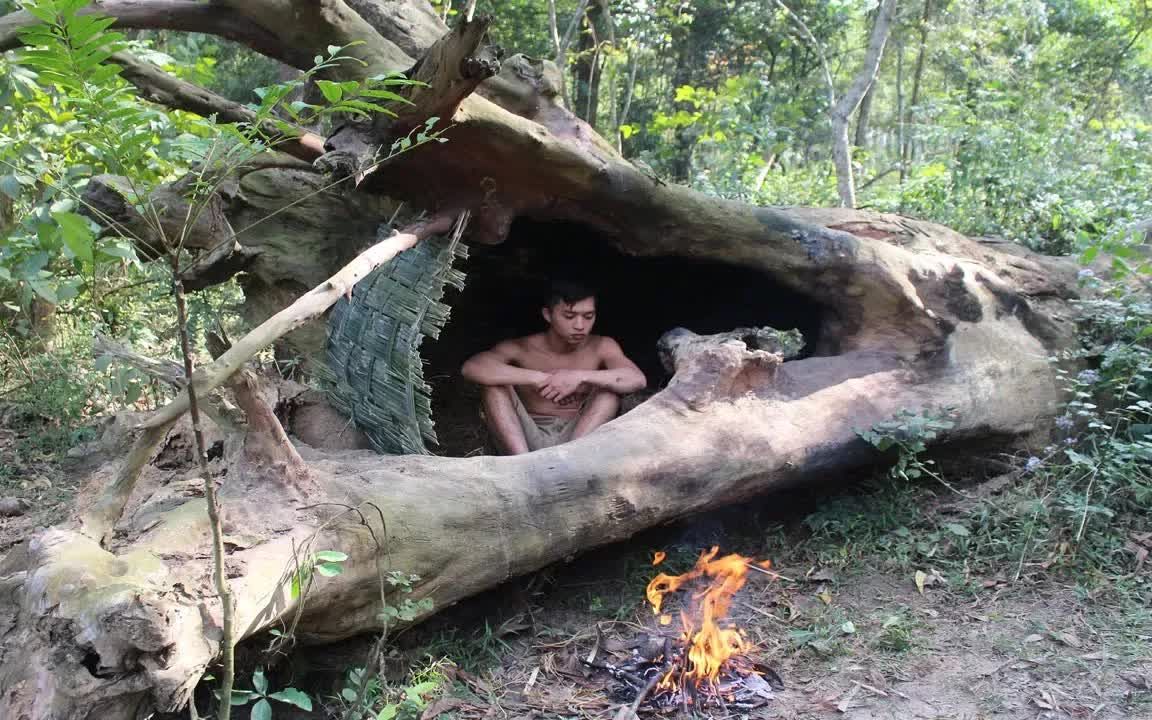 [图]Primitive Technology House in the trunk