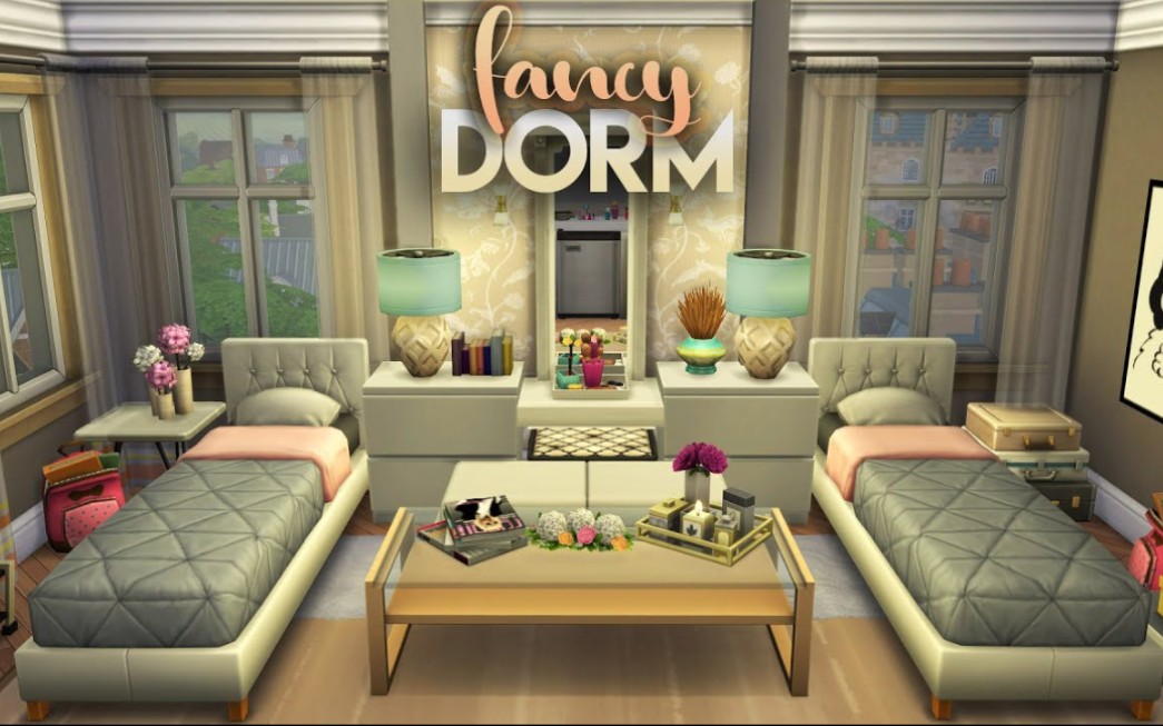 模拟人生4速建搬运精致女孩大学公寓房间bymrolkan