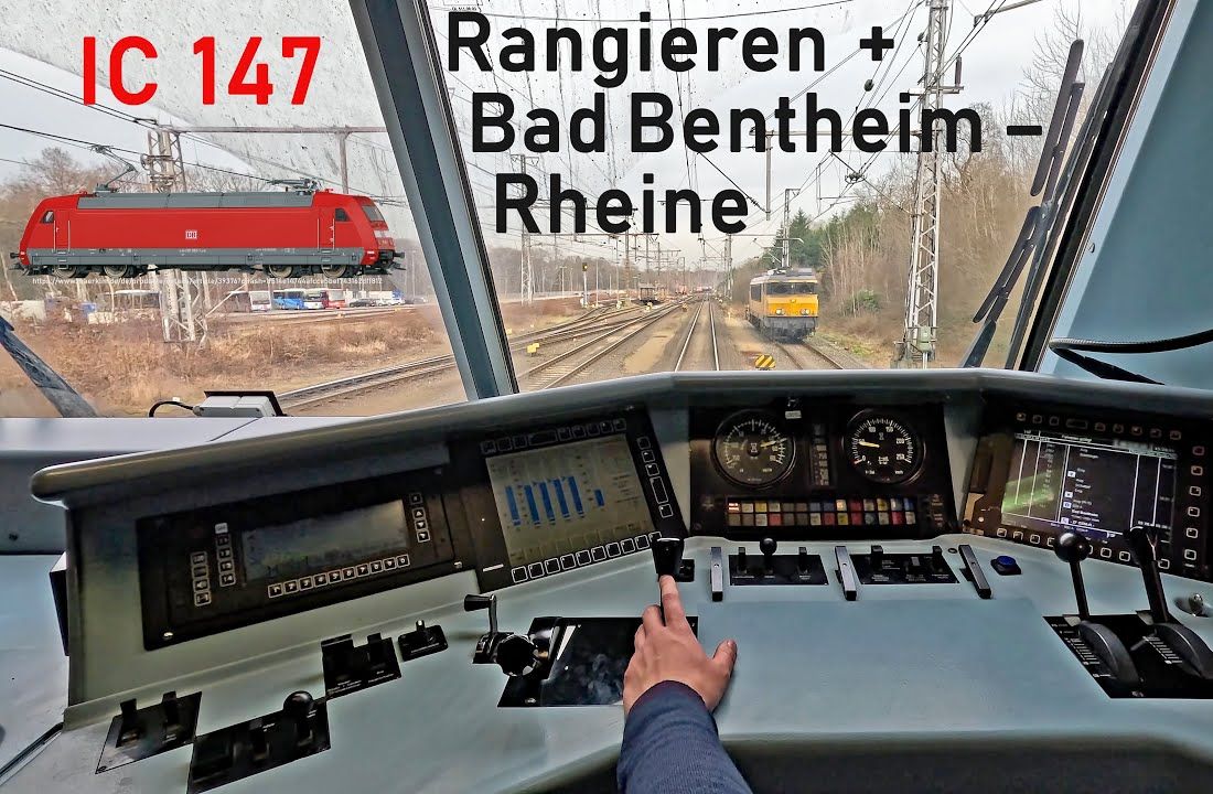 【德铁 Deutsche Bahn】调车操作 | IC 147 Bad Bentheim  Rheine | 驾驶室视角 | Class 101 | 4K哔哩哔哩bilibili