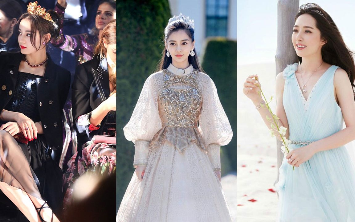 《奔跑吧》女明星穿婚纱谁更美?
