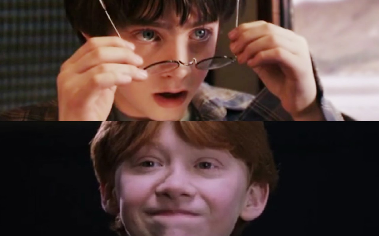 【哈利波特】三只小可爱的第一次碰面,纳威也超可爱的鸭