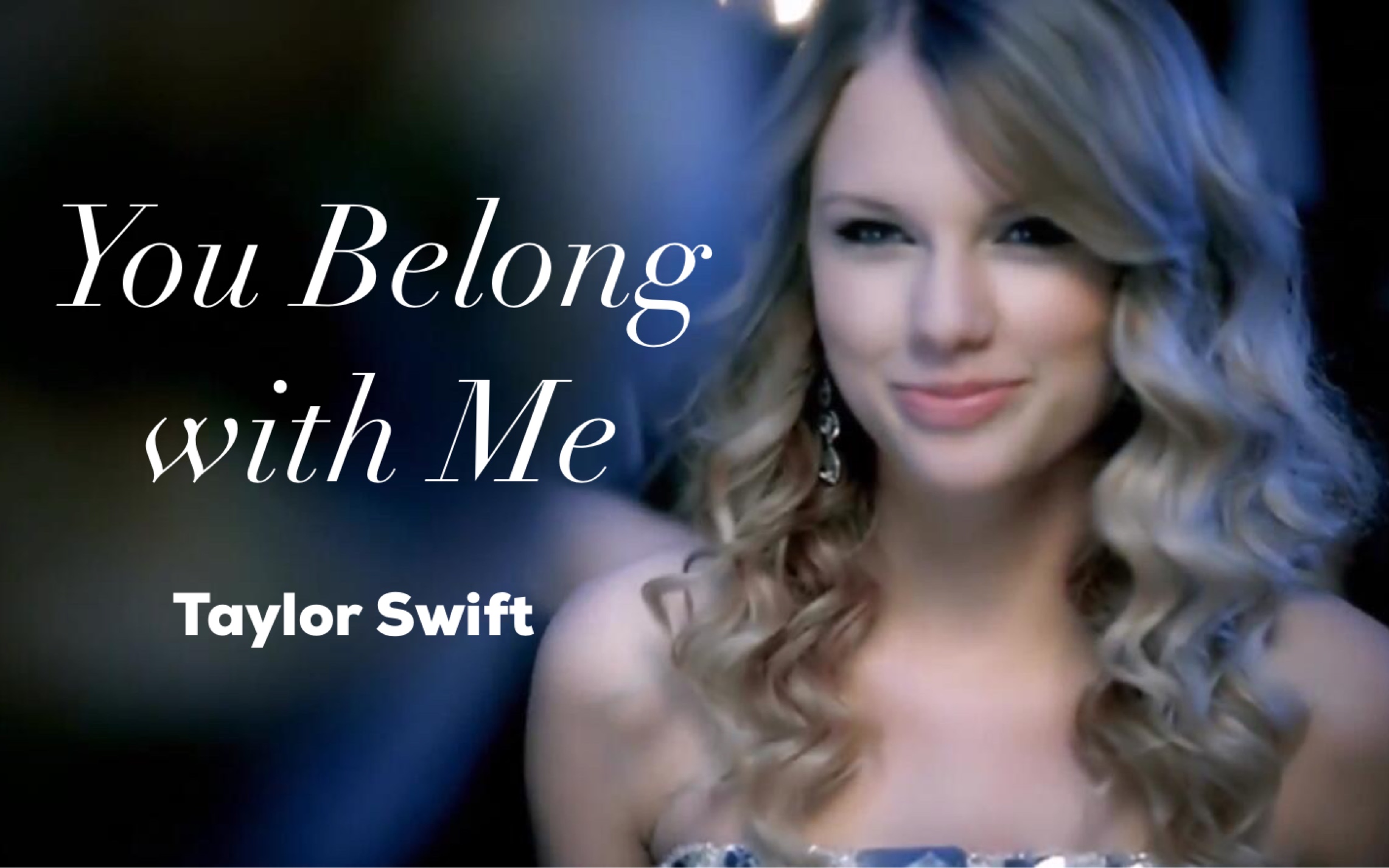 【taylor swift】自制字幕学唱 # 史诗级画质 # you belong with me