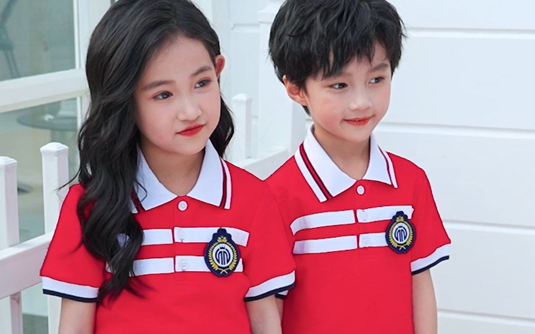 儿童红色礼服毕业班拍照服装六一儿童节演出服幼儿园校服小学生班服