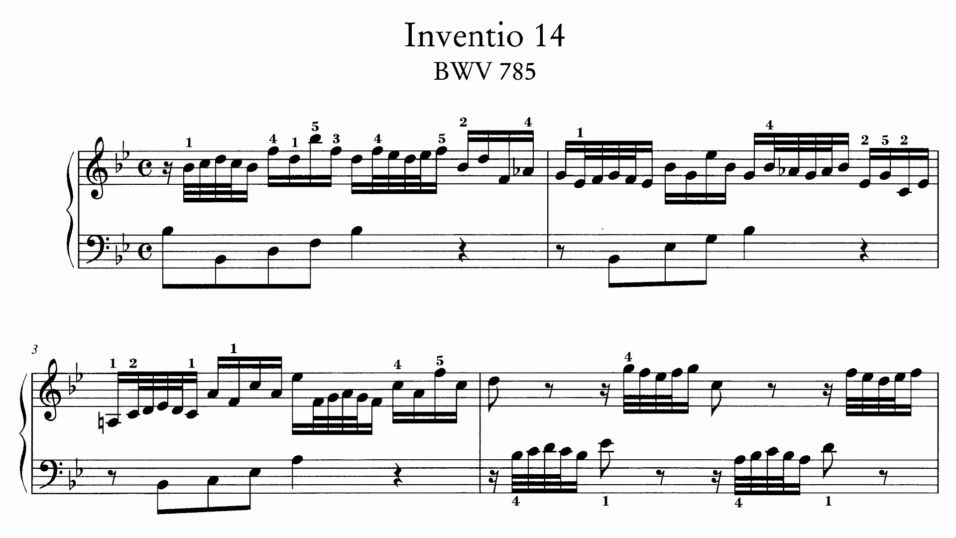 【羽管键琴】巴赫 - 二部创意曲第14首 bwv 785(1720-1723)