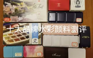 Descargar video: 荷尔拜因、史明克、MG、DS、歌文、白夜、梵高、美捷乐等品牌颜料测评，有图有色卡！