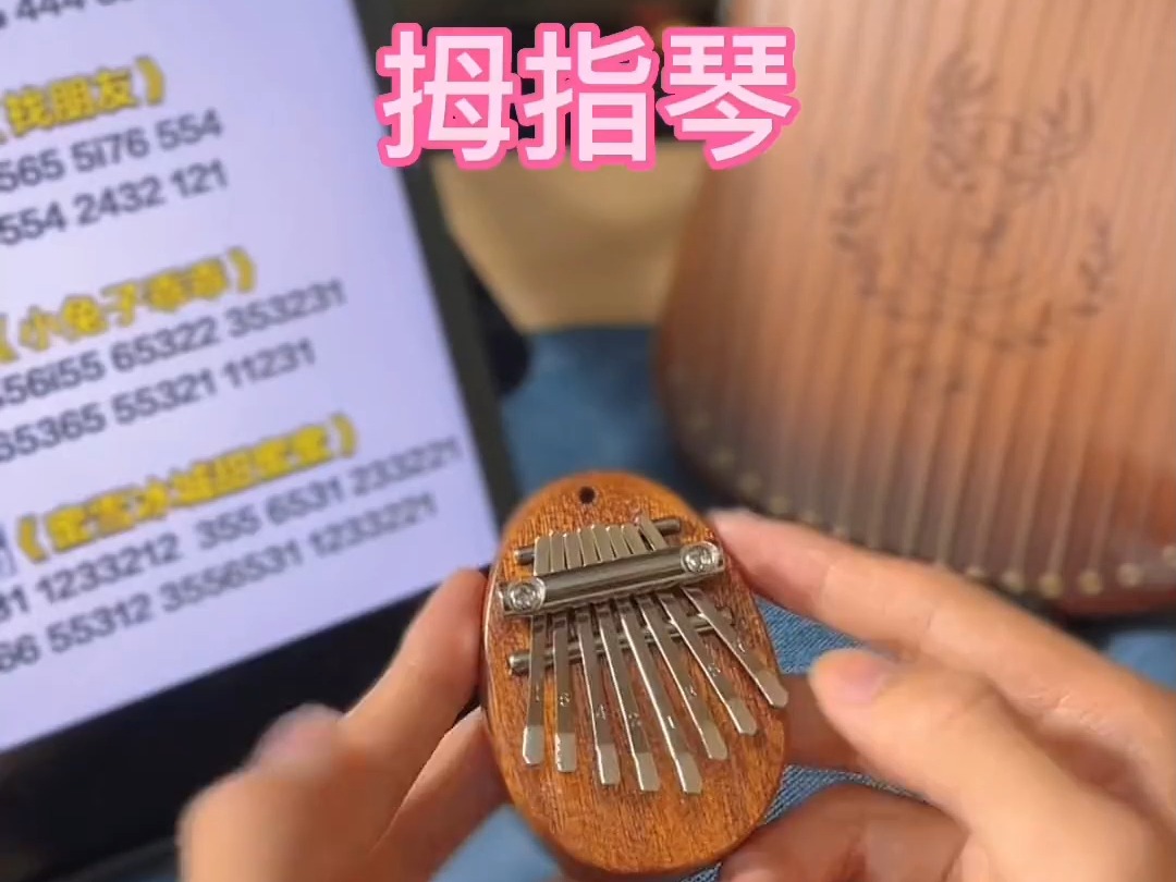 好玩的可爱拇指琴8音