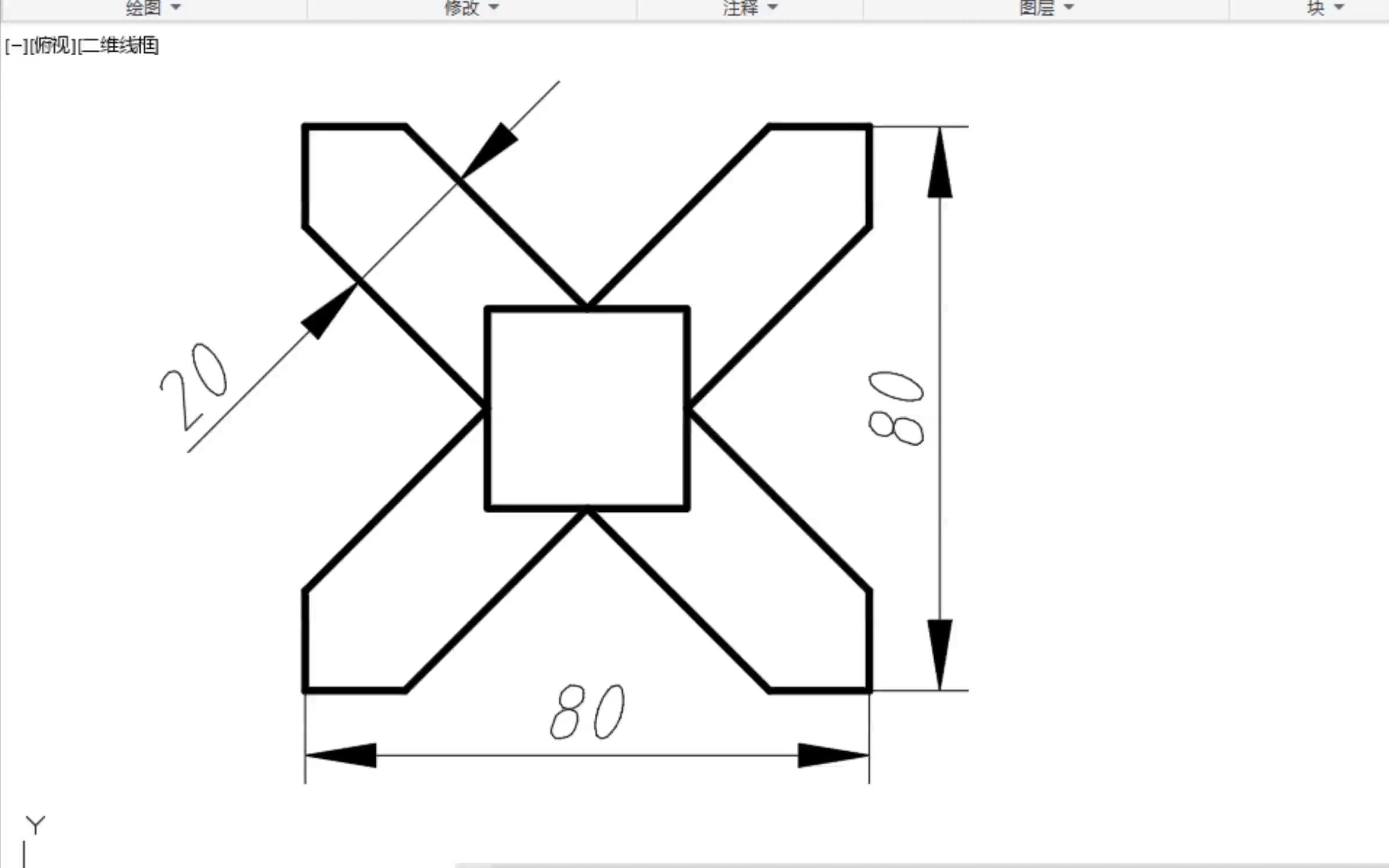 autocad绘图练习3