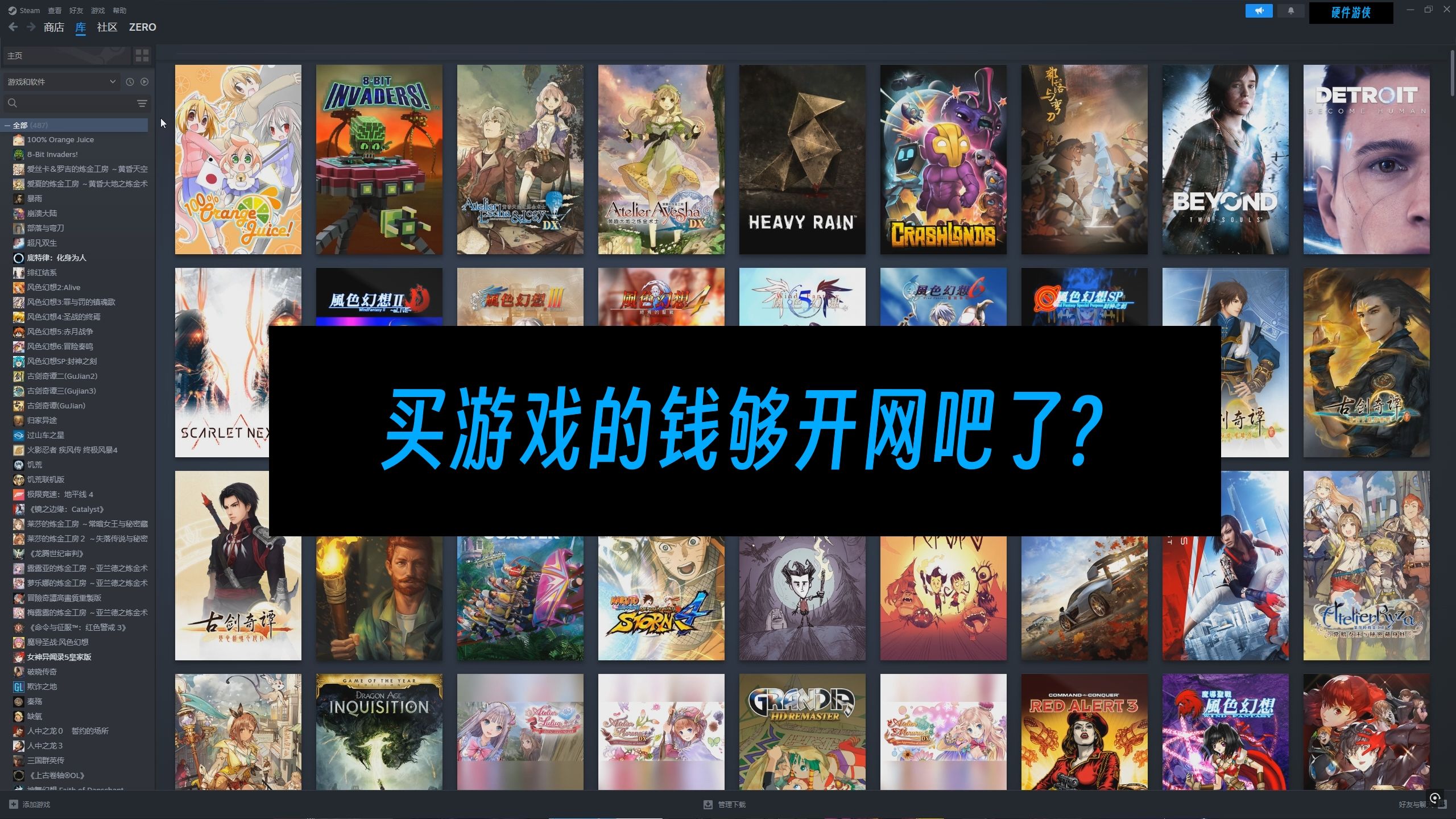 什么,我买游戏的钱够开一家网吧了?哔哩哔哩bilibili