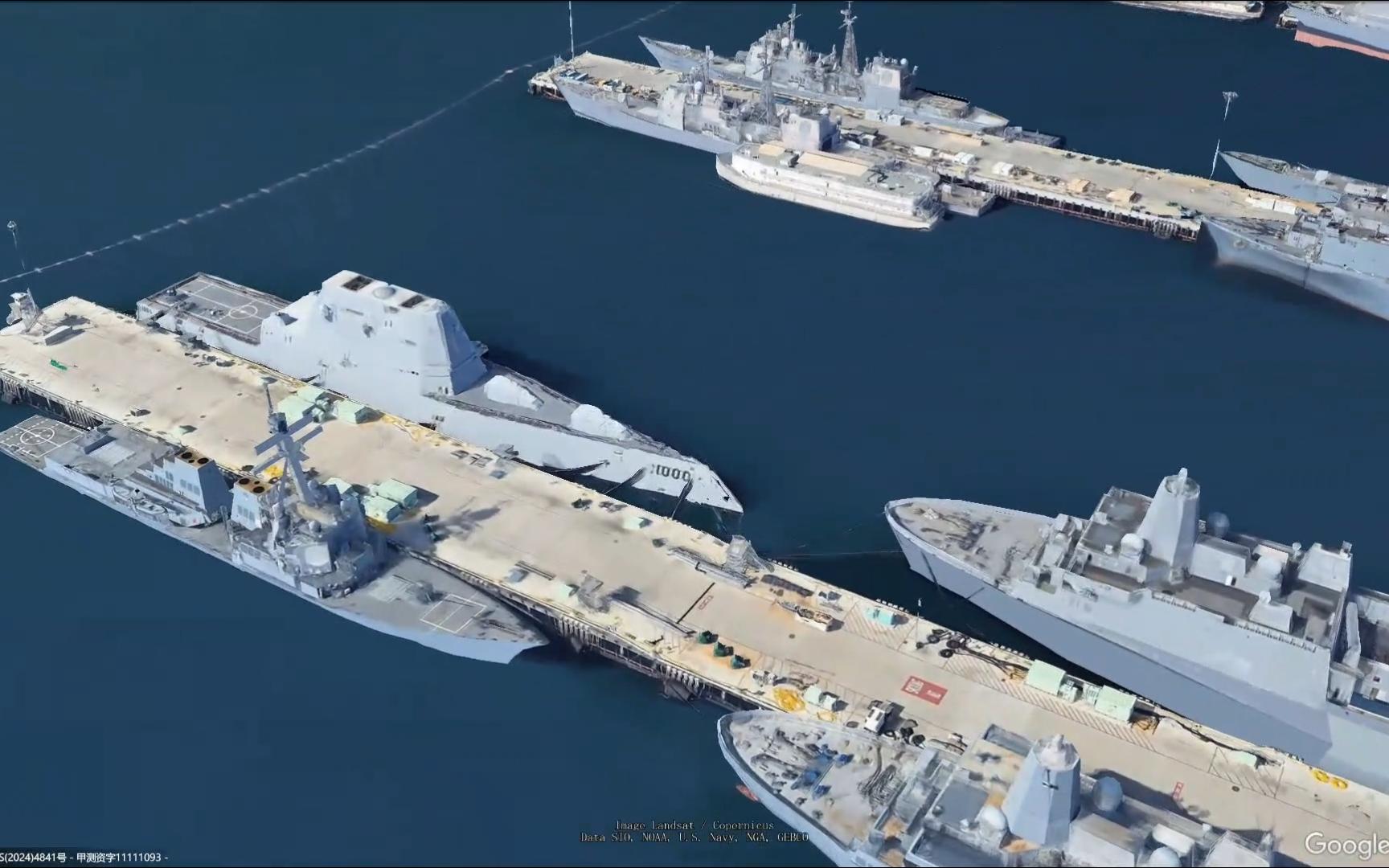 额迈瑞卡,圣迭戈海军基地,可惜老美不给我看航母