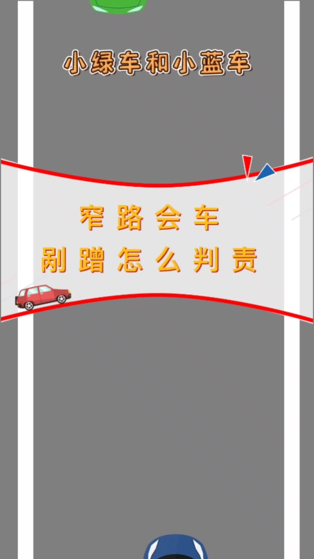 [图]窄路会车，发生刮蹭怎么判断责任？