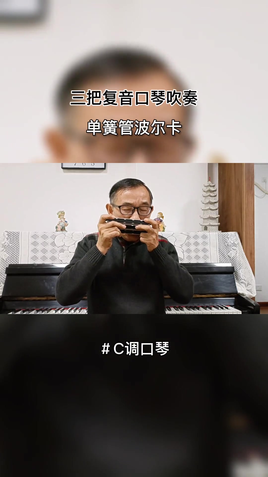 吹复音口琴的正确口型图片