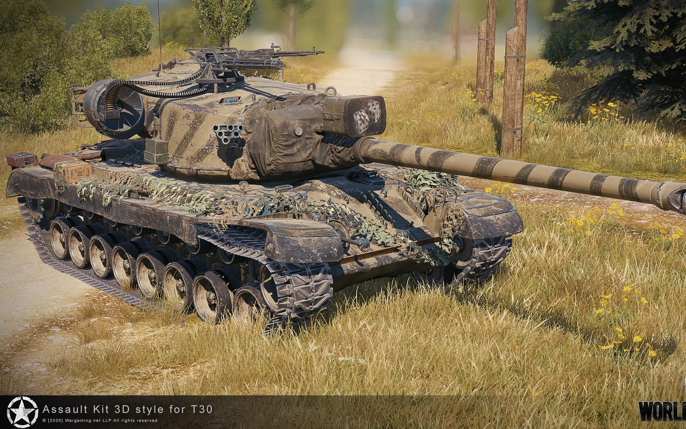 【坦克世界涂装展示】十周年t30涂装——assault kit