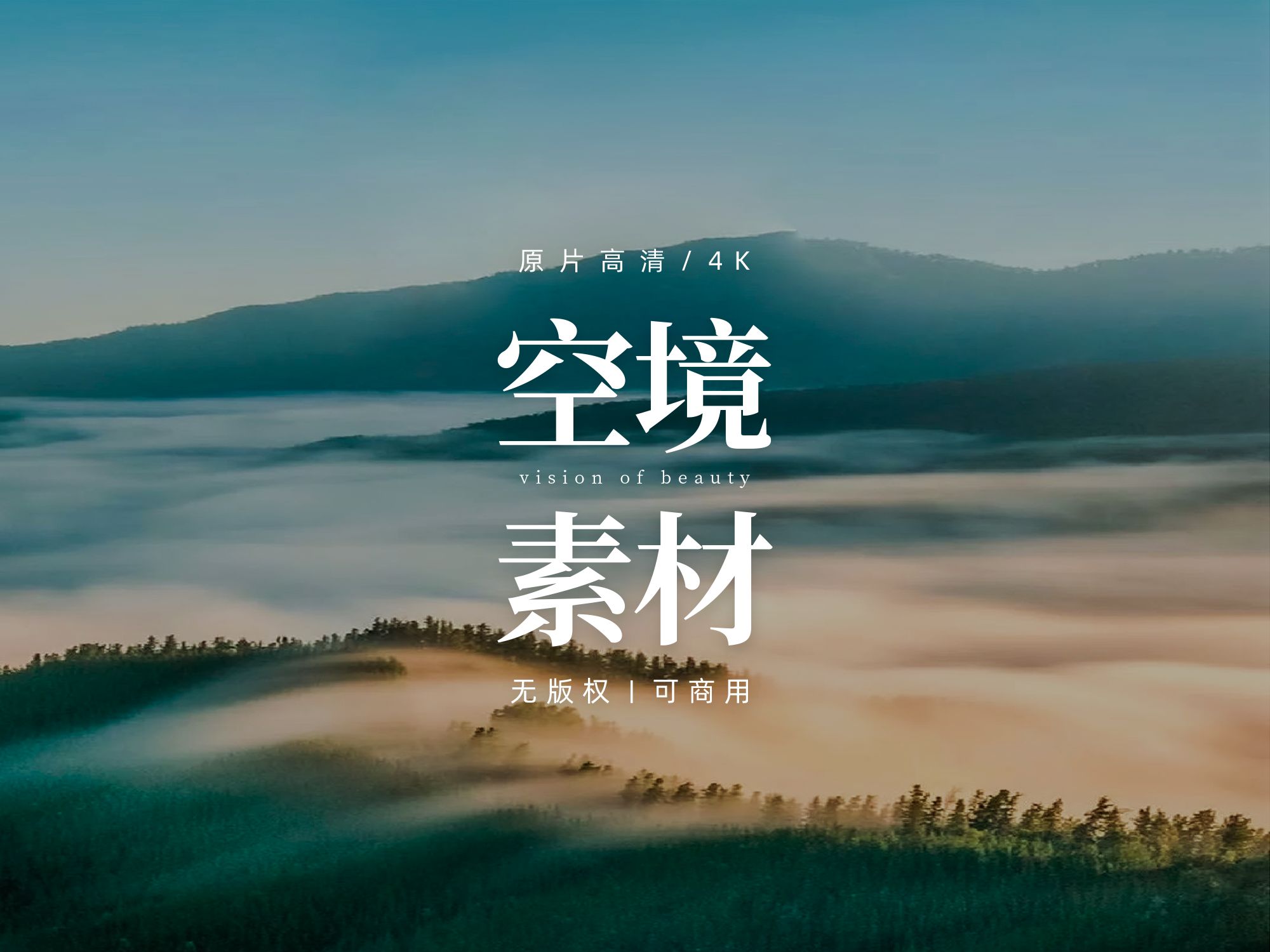 【免版权空镜】云雾缭绕森林大山自然风景哔哩哔哩bilibili