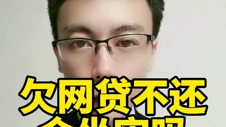 欠网贷不还会坐牢吗?哔哩哔哩bilibili