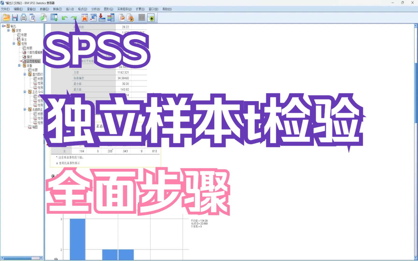 【统计实践】五分钟学会SPSS进行独立样本t检验  结果解读、前提假设、论文结果报告全方位展示哔哩哔哩bilibili