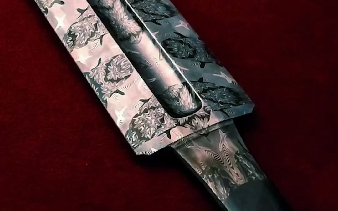 I spent many weeks on this Damascus pattern哔哩哔哩bilibili