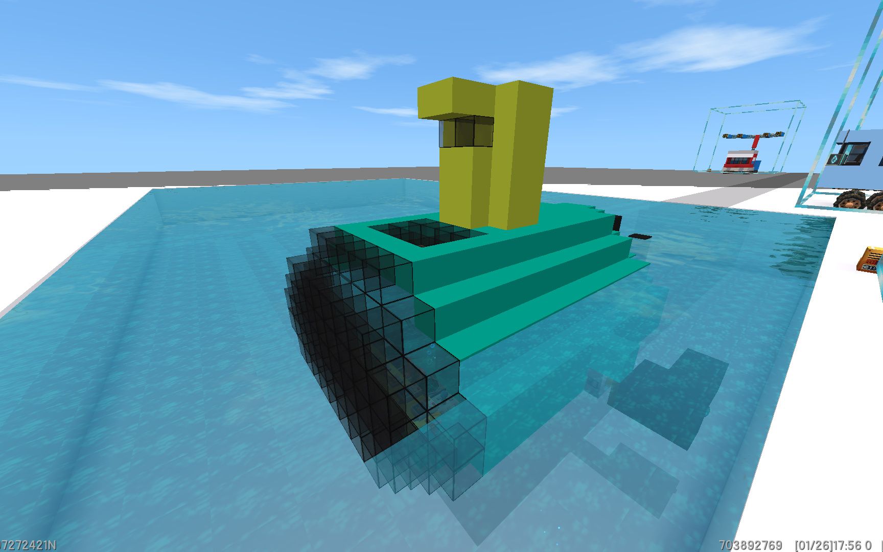 迷你世界:全自动潜水艇,无敌的存在